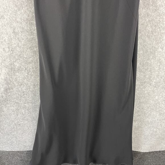 VTG Jones New York Evening Maxi Dress Women 10 Black Beaded Sheer Whimsigoth 90s - Picture 3 of 15